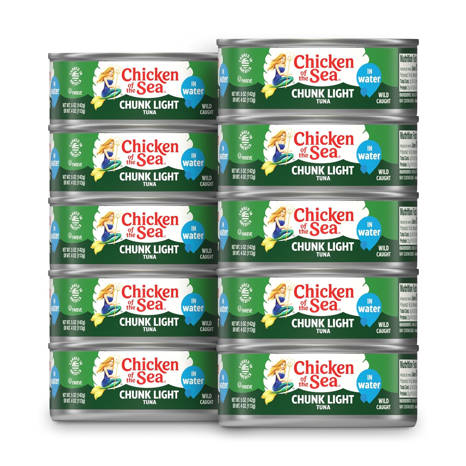 [S&S] $7.57: 10-Pack 5-Oz Chicken of the Sea Chunk Light Tuna in Water at Amazon