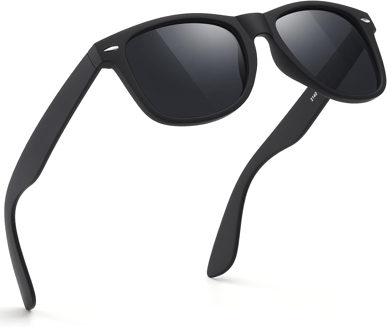 FEIDUSUN Sunglasses Men Polarized Sunglasses for Mens and Womens,Black Retro Sun Glasses Driving Fishing UV Protection - $4