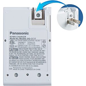 Buy Panasonic Advanced BQ-CC17 + 4x eneloop AA Charger for cylindrical  cells NiMH AAA , AA