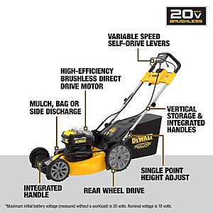Home depot dewalt shop mower