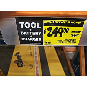 Home depot dewalt sale mower