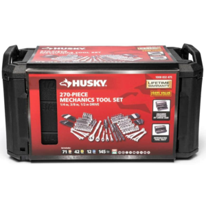 YMMV/IN STORE -  Husky Mechanics Tool Set (270-Piece) (SKU H270MTSQ223) $80