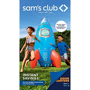 Begins 4/30 Sam's Club Savings