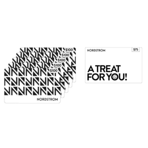 Nordstrom - Five $100 eGift Cards + Bonus $75 eGift Card - $499.99