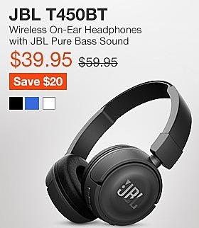 JBL Black Friday: JBL T450BT Wireless On-Ear Headphones ...