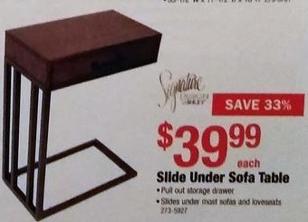 Menards Black Friday Slide Under Sofa Table For 39 99