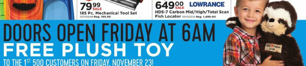 fleet farm black friday stuffed animal