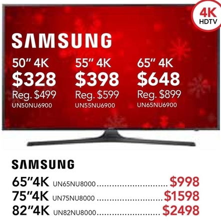 Abt Electronics Black Friday 65 Samsung Un65nu6900 4k Led Hdtv For 648 00 Slickdeals Net