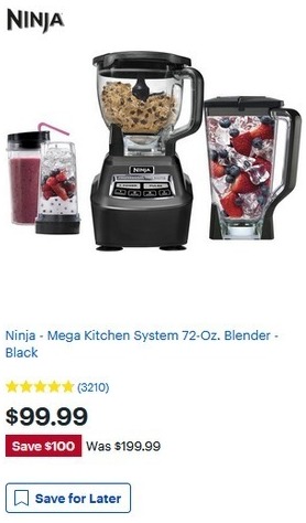 Best Buy Black Friday Ninja Bl770 Mega Kitchen System 72 Oz