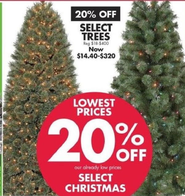 Big Lots Black Friday Christmas Trees Select Styles 20 Off