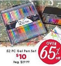 Craft Warehouse Black Friday: 52pc Gel Pen Set for $10.00