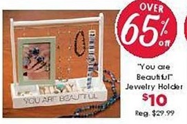 Craft Warehouse Black Friday: You Are Beautiful Jewelry Holder for $10.00