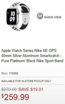 Micro Center Black Friday Apple Watch Series Nike Se Gps 40mm Silver Aluminum Smartwatch For 259 99