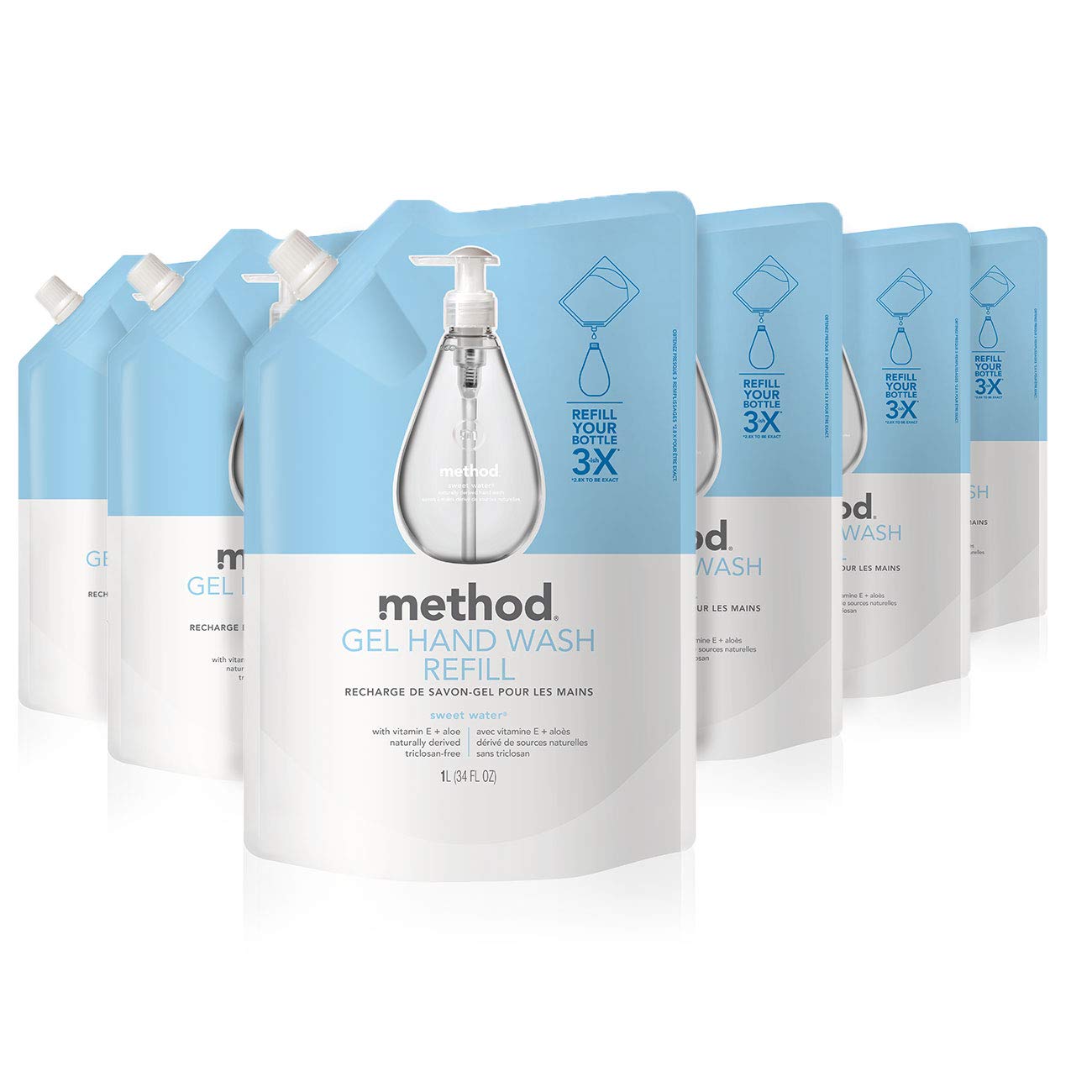 Method Gel Hand Soap Refill Sweet Water 6-Pack $17.53