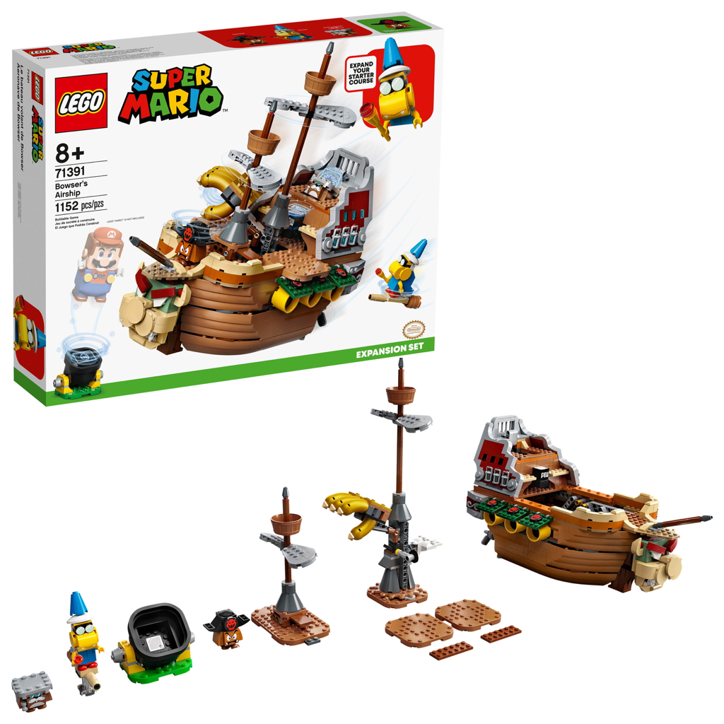 LEGO Super Mario Bowser’s Airship Expansion Set 71391 Building Toy for Kids (1,152 Pieces) - $70