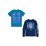Boys Face Off Graphic Long Sleeve &amp; Short Sleeve T-Shirt, 2-Pack, Sizes XS-XXL - $4.93