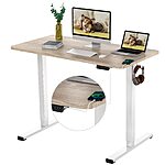 FLEXISPOT Electric Standing Desk (Quick Assembly), 48 x 24 Inches, Whole-Piece Desktop - Free Shipping $206.99