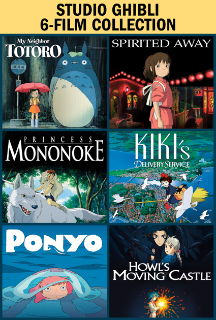 Studio Ghibli 6 Film Digital Sd Hd Collection 74 99 99 99