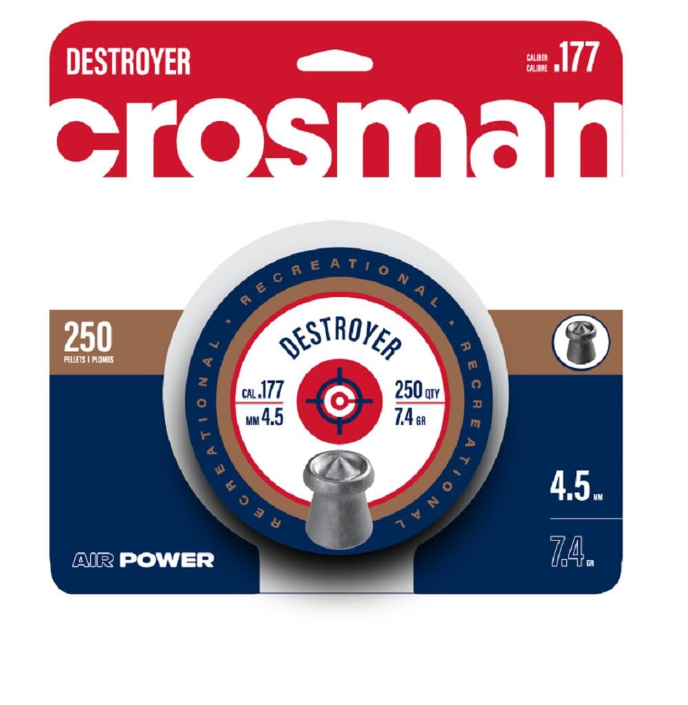 Crosman DS177 .177-Caliber Destroyer Pellets (250-Count) $3.99