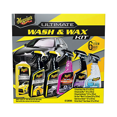 Meguiar's Ultimate Wash & Wax Car Care Kit $14.98