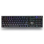 Cheap Gaming Goodness! MechanicalEagle Z-88 - Mechanical gaming keyboard for PC - RGB Backlit  full 104 key - $39.99 after promo code - Amazon Prime
