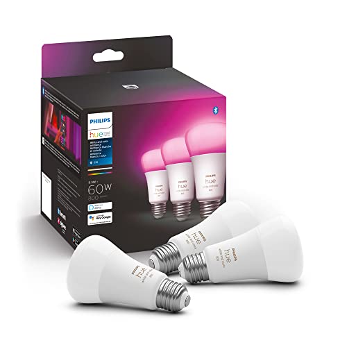 3-Pack Philips Hue White and Color Ambiance A19 E26 LED Smart Bulb $68 + Free Shipping