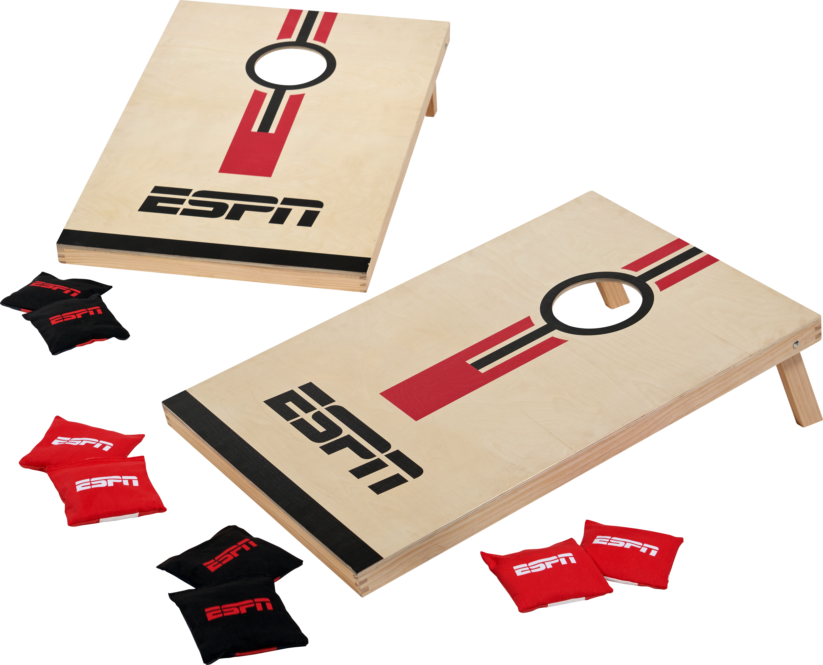 ESPN 36 inch Solid Wood Cornhole Set with All-Weather Bean Bags - Walmart.com $44.74