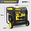 Champion Power Equipment 9000-Watt Electric Start Tri Fuel  Open Frame Inverter Generator Model 201176 $1077.2