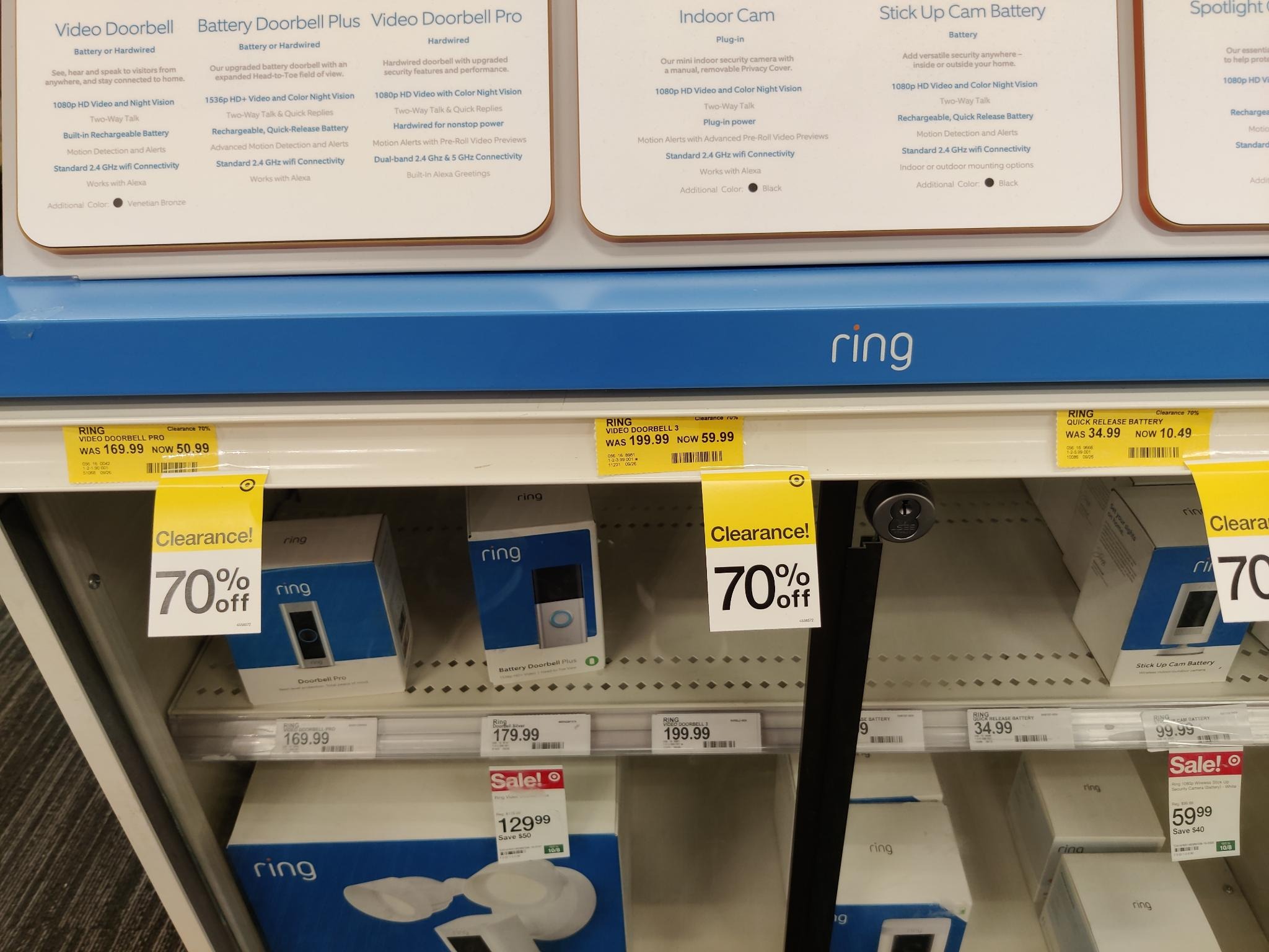 Ring 1080p Wireless Video Doorbell 3 $59.99 - Target in-store ONLY YMMV