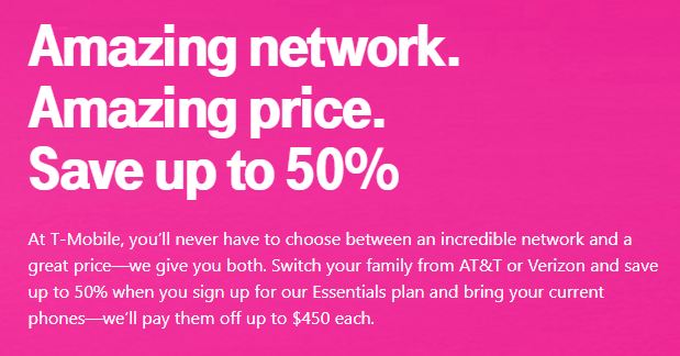 Verizon And At T Customers T Mobile Offering Keep Switch