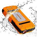 Unifun 10400mAh Waterproof External Battery Pack w/ LED Flashlight $14