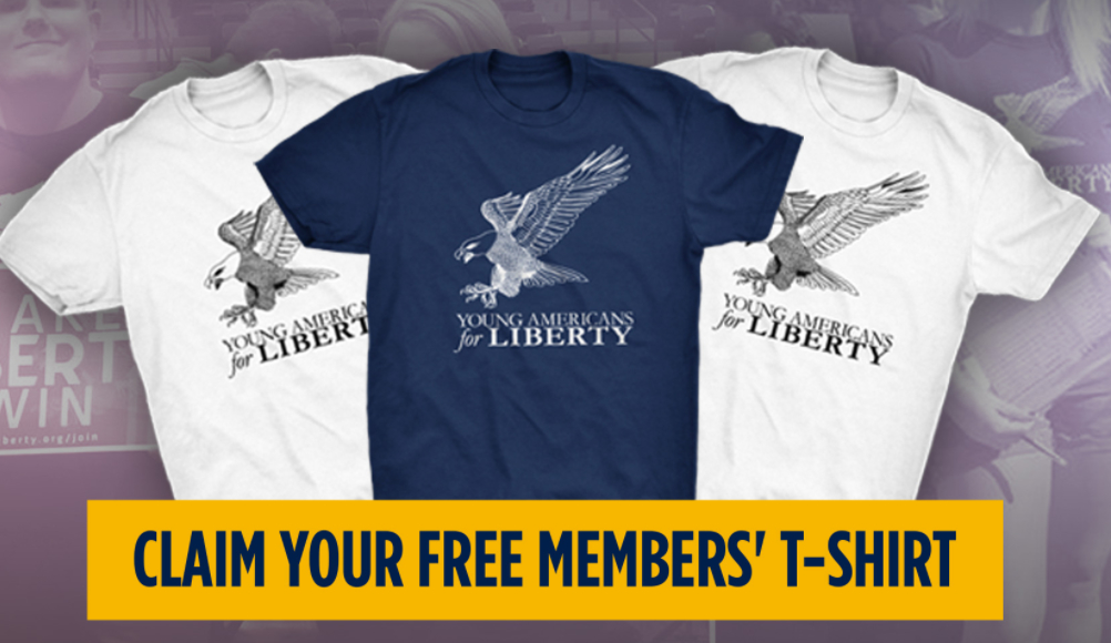 Young Americans for Liberty T-shirt (Navy or White)  Free + Free Shipping