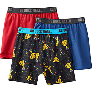 Duluth Trading Men's Buck Naked Performance Boxer Briefs 3-Pack $33.37