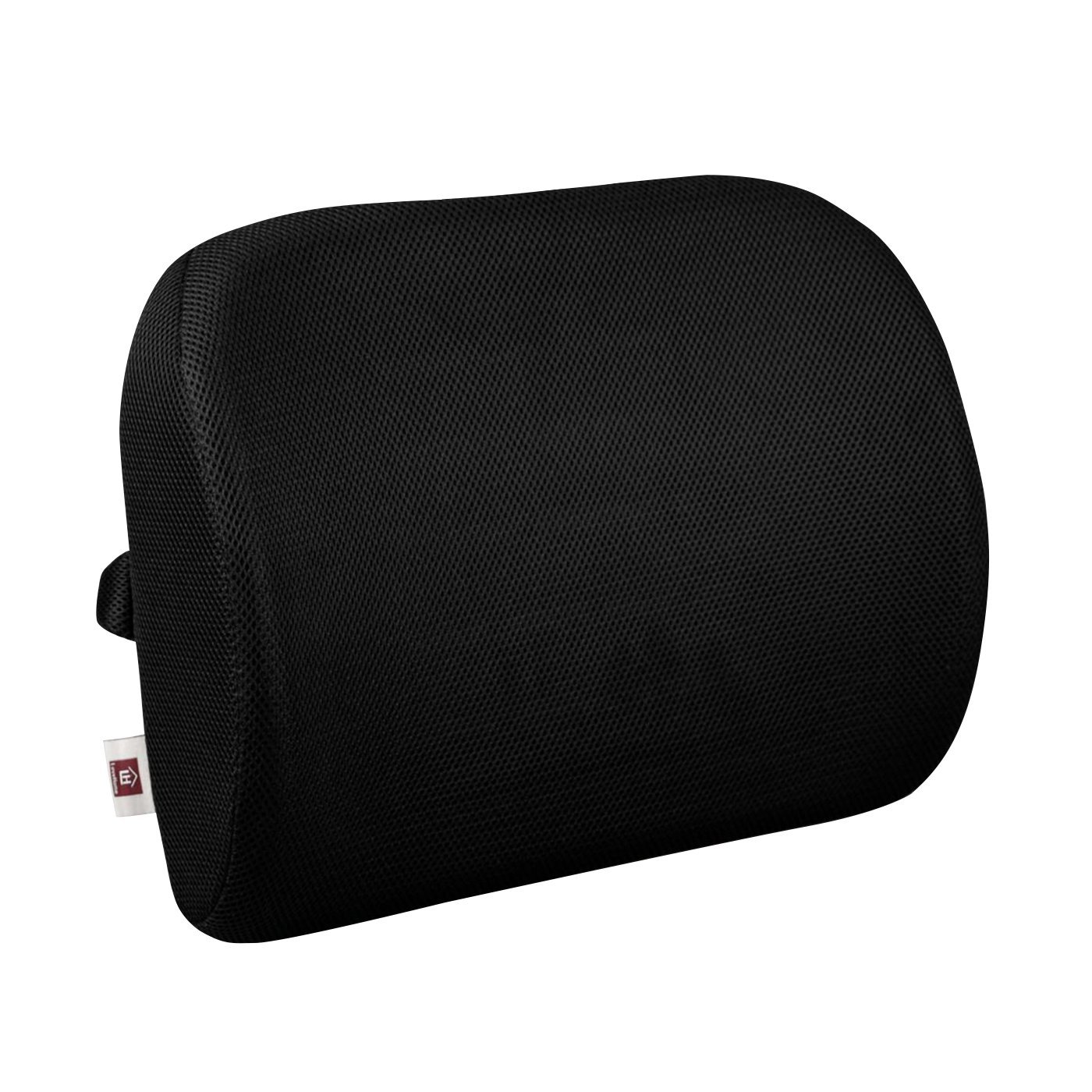 Lumbar Support Cushion For Office Chair - Black Ergonomic Adjustable