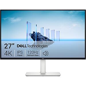 27" Dell 27 Plus S2725QS 4K 120Hz IPS FreeSync Monitor w/ Speakers $228 + Free Shipping