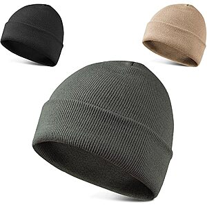 3-Pack LAKIBOLE Beanie Hats (various colors) .50