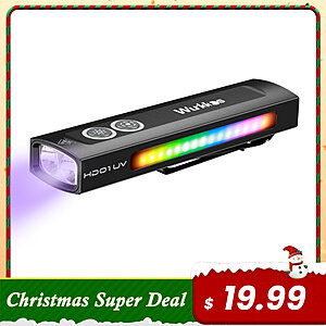 Wurkkos HD01UV Multifunctional EDC Flashlight, with 365nm UV light $19.99