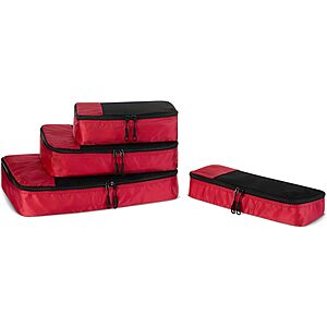 4-Pc Amazon Basics Packing Travel Organizer Cubes Set (Slim, Small, Medium, Large) from $7.35 