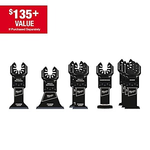 8-Pc Milwaukee Oscillating Multi-Tool Blade Kit $22 + Free S&H