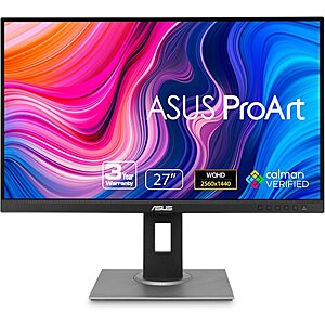 27" ASUS ProArt Display PA278QV 1440p Professional Monitor + Mouse or Mousepad $189 + Free S&H