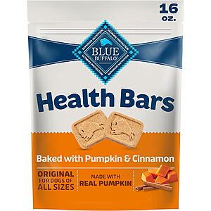 16-Oz Blue Buffalo Health Bars Crunchy Dog Biscuits (Various Flavors) $3 w/ S&S