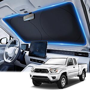 JUSTTOP Universal Foldable Car Windshield Sun Shade (Various Sizes)