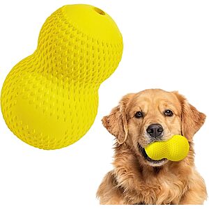 Kimee Natural Rubber Tough Dog Toy for Aggressive Chewers: 7.9" $6; 4.9"