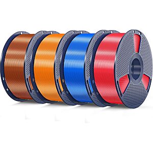 4-Pk 1KG SUNLU Silk PLA 1.75mm 3D Printer Filament (Various) from $35.15 + Free S&H