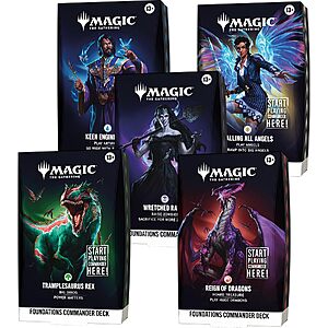 Magic: The Gathering Foundations Commander Deck Bundle $150 + Free S&amp;H