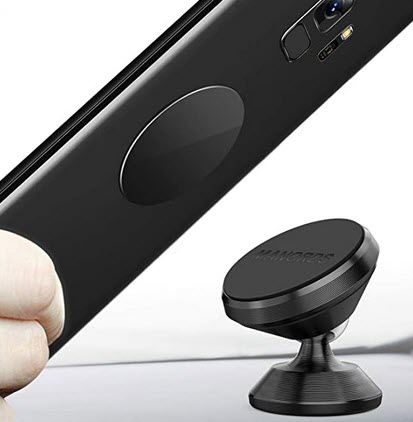 Magnetic Car Mount Phone Holder, Universal 360° Rotation, Adjustable Dashboard Mount $7.80