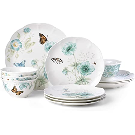 Lenox Butterfly Meadow Turquoise 12-Pc (service for 4) Dinnerware Set - $97.99 Shipped Amazon