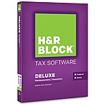 H&amp;R Block 2015: Deluxe+State 14.95, Premium+State 24.95, Premium&amp;Business 39.95. All include Federal AND STATE free eFile.