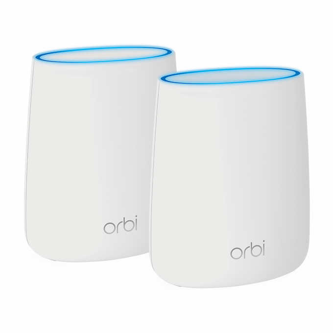 Netgear Orbi Mini AC2200 Tri-Band Wi-Fi System, 2-pack $129.99