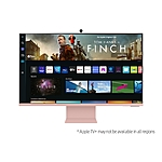 32&quot; M8 UHD/4K Smart Monitor with Streaming TV and SlimFit Camera Included (Pink) - $539 w/fs from Samsung.com